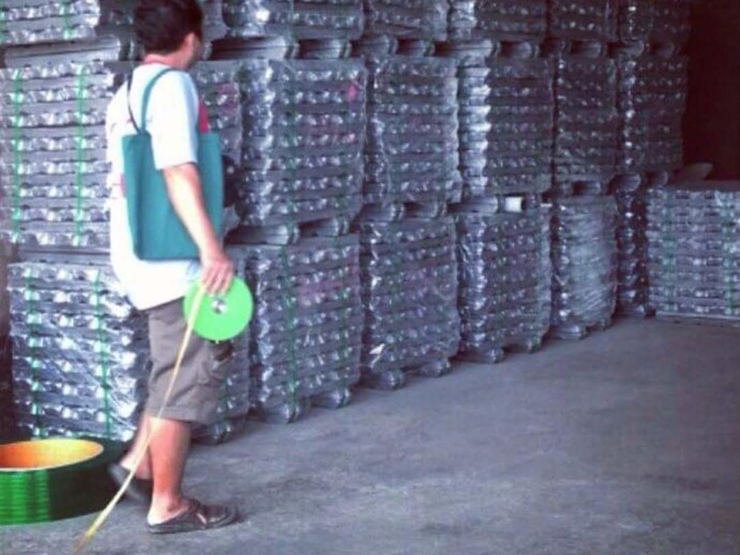 Recovered aluminium at the Monster Tech plant