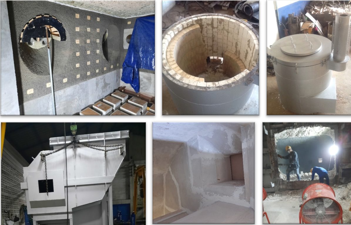 Aluminium melting furnace