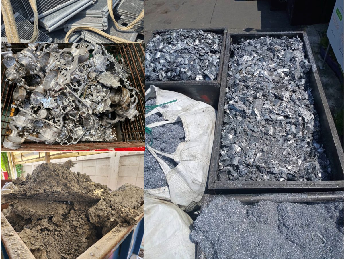 Aluminium scrap for recovery
