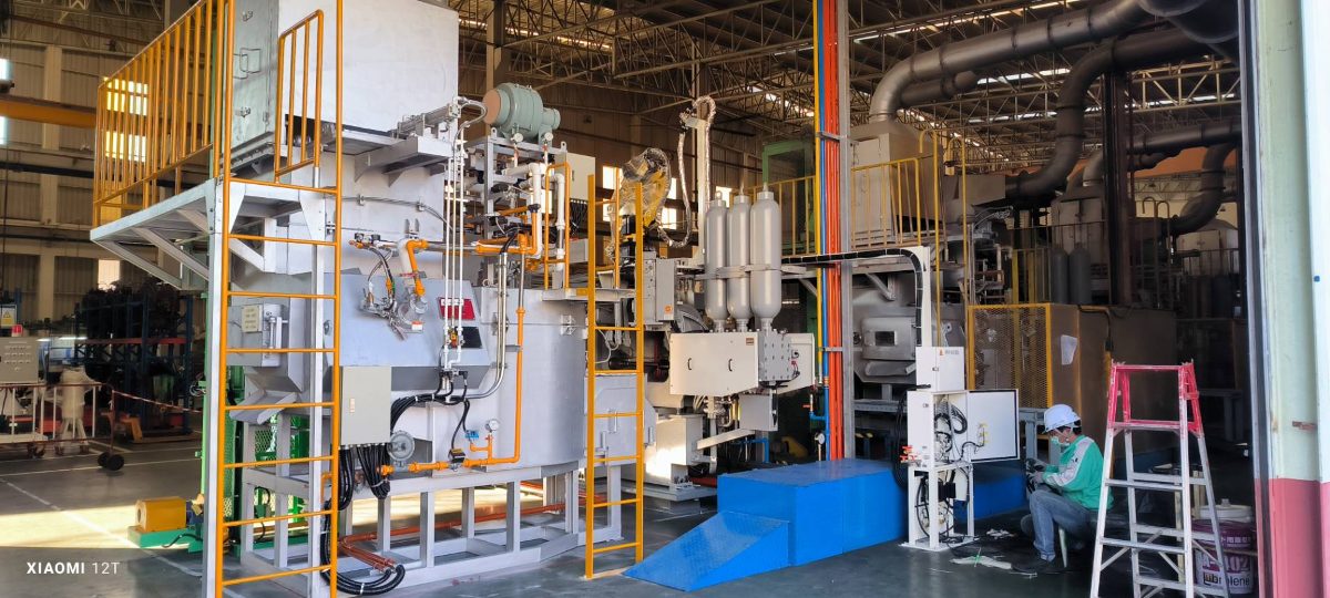 Industrial furnace machine